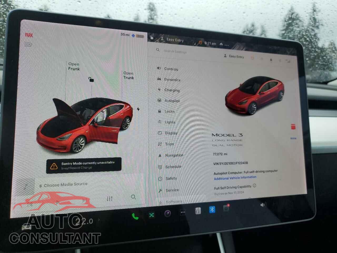 TESLA MODEL 3 2018 - 5YJ3E1EB2JF122408