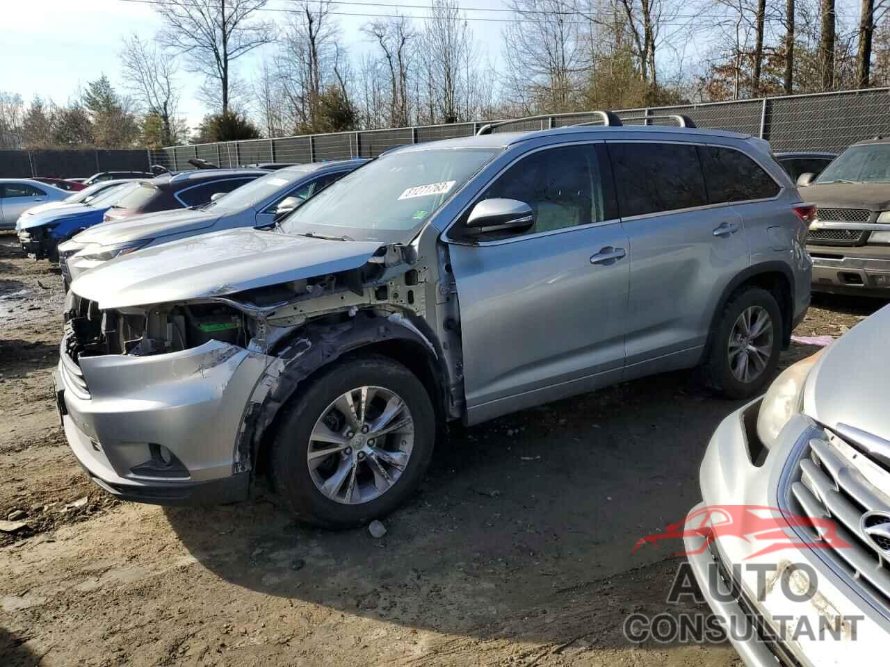 TOYOTA HIGHLANDER 2015 - 5TDJKRFH0FS149255