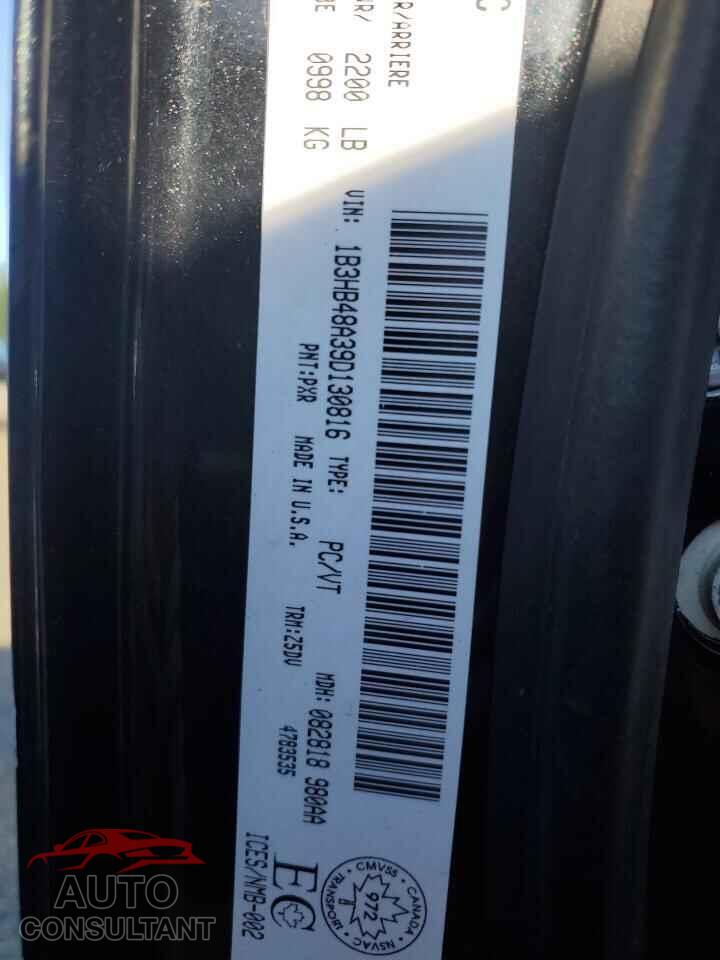 DODGE CALIBER 2009 - 1B3HB48A39D130816