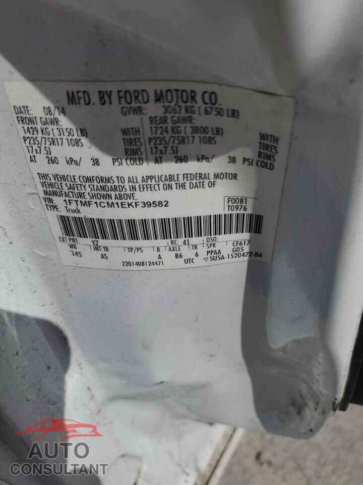FORD All Models 2014 - 1FTMF1CM1EKF39582