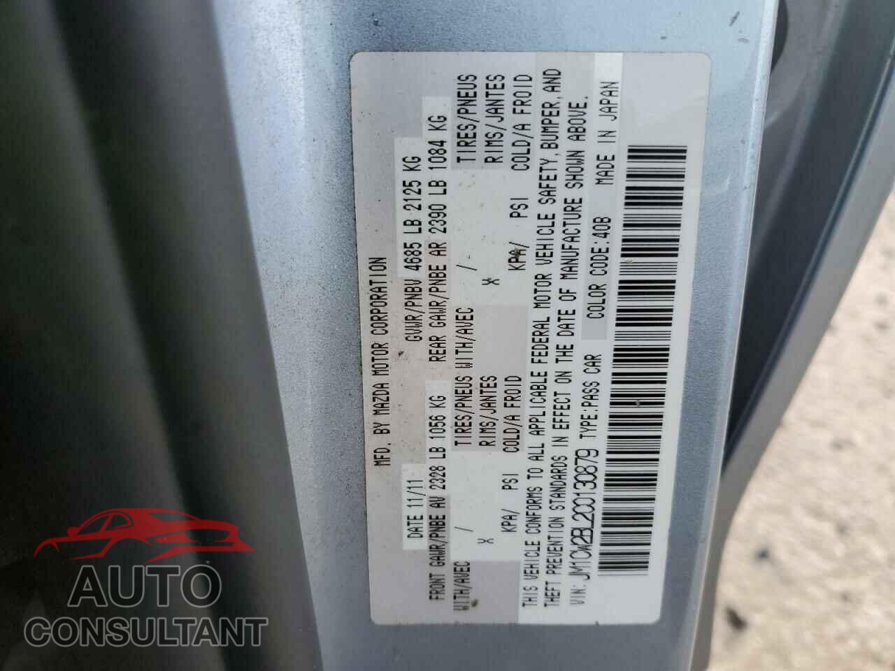 MAZDA 5 2012 - JM1CW2BL2C0130879