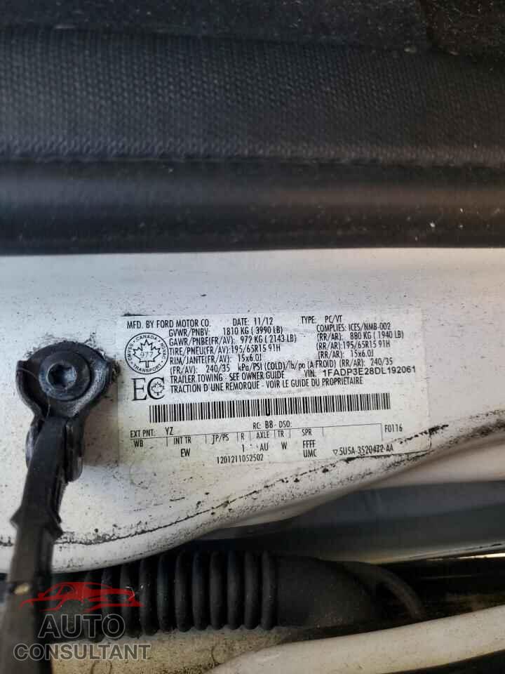 FORD FOCUS 2013 - 1FADP3E28DL192061