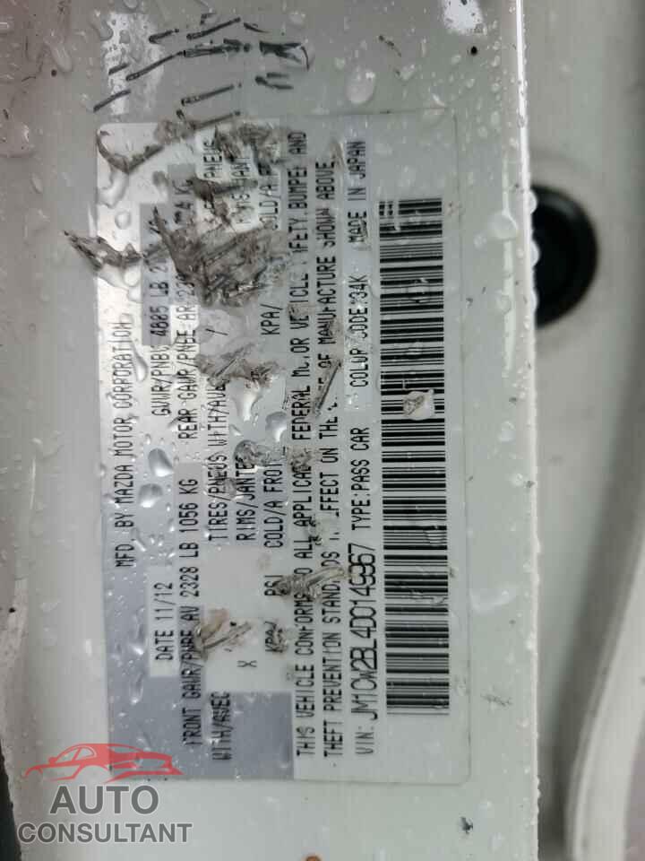 MAZDA 5 2013 - JM1CW2BL4D0149967