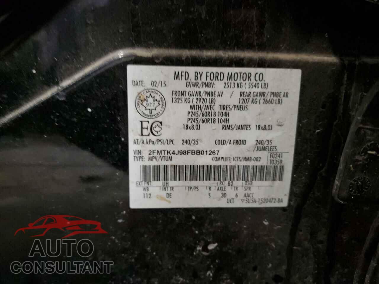 FORD EDGE 2015 - 2FMTK4J98FBB01267