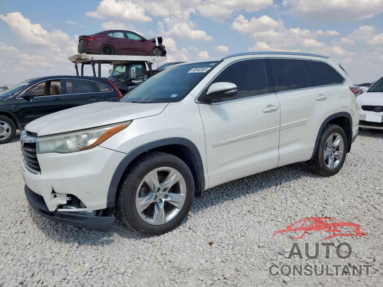 TOYOTA HIGHLANDER 2014 - 5TDYKRFH4ES012705