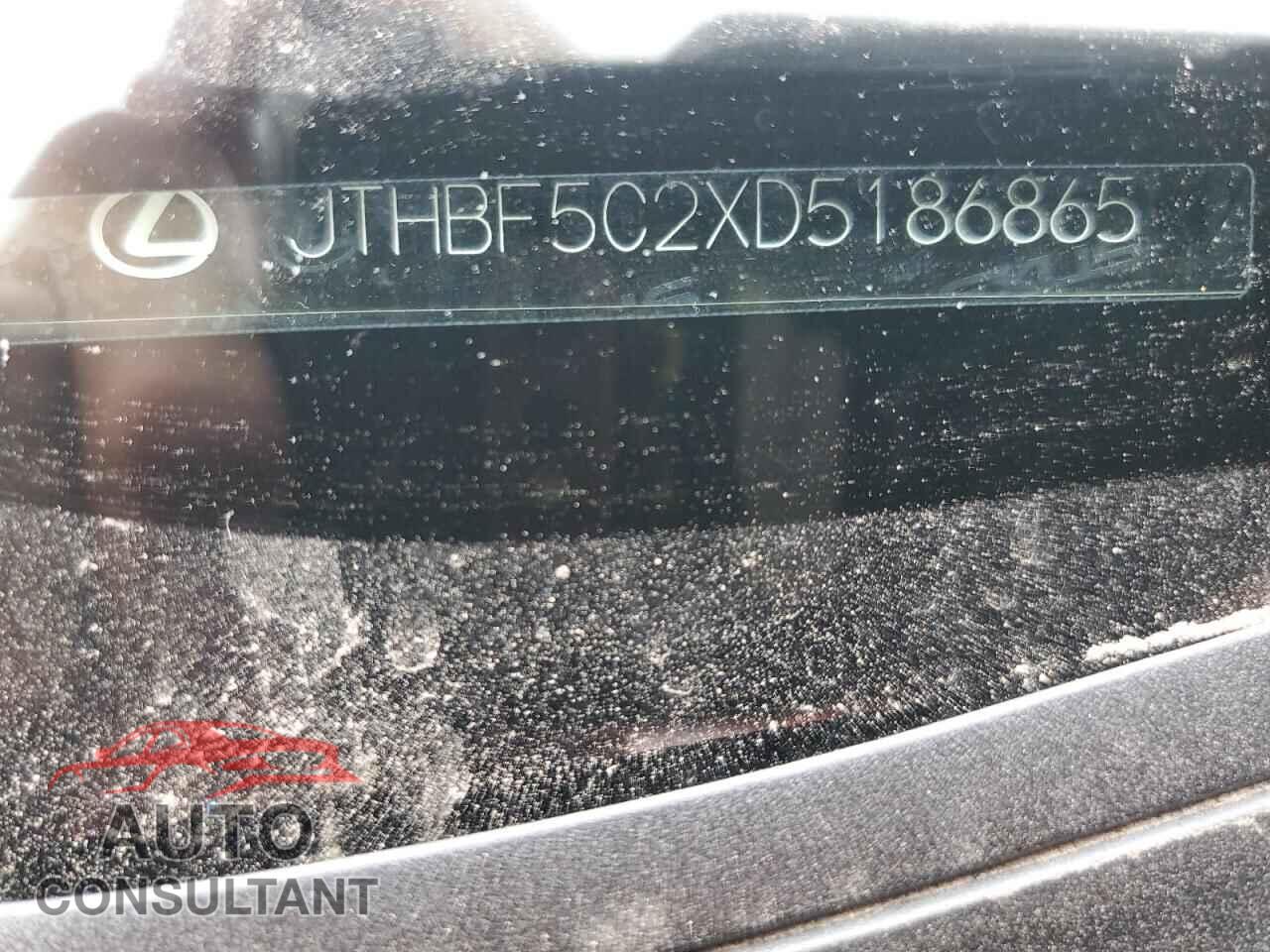 LEXUS IS 2013 - JTHBF5C2XD5186865