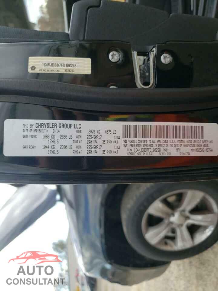 JEEP COMPASS 2015 - 1C4NJDBB7FD108268