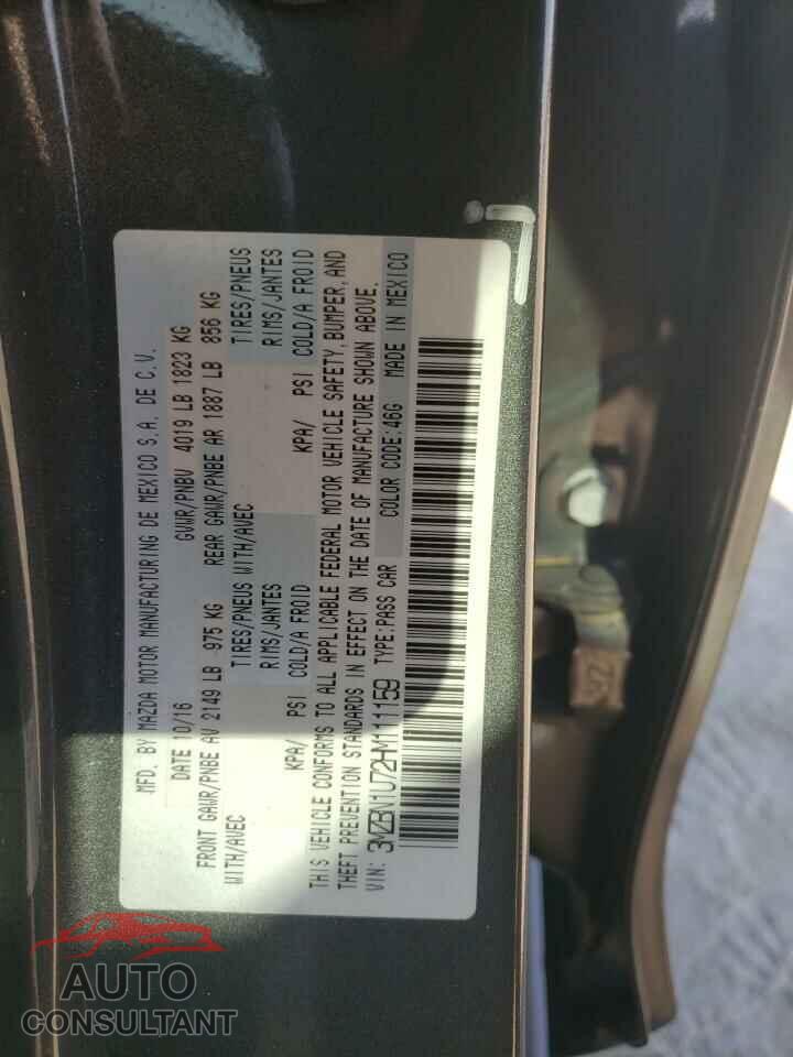 MAZDA 3 2017 - 3MZBN1U72HM111159