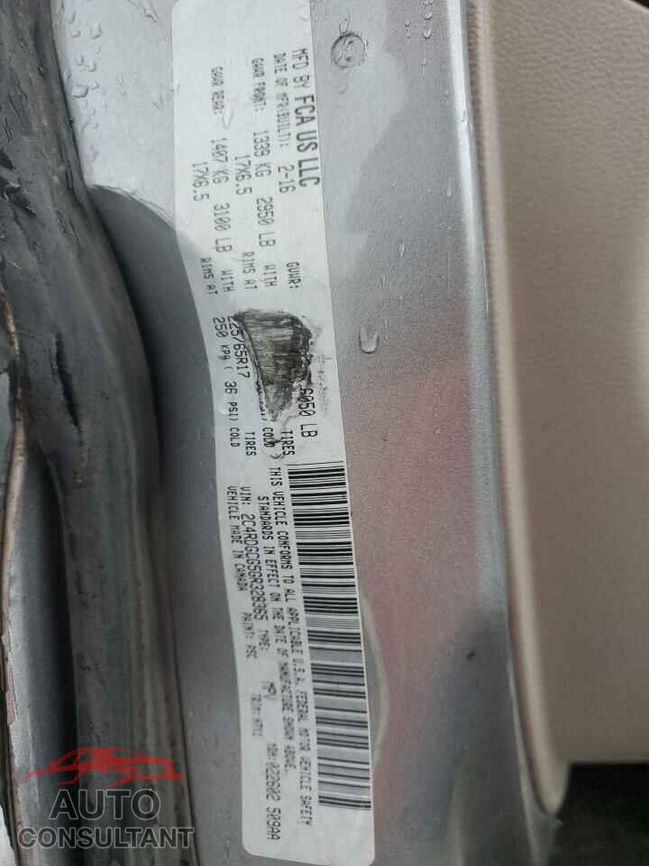 DODGE CARAVAN 2016 - 2C4RDGCG5GR328365