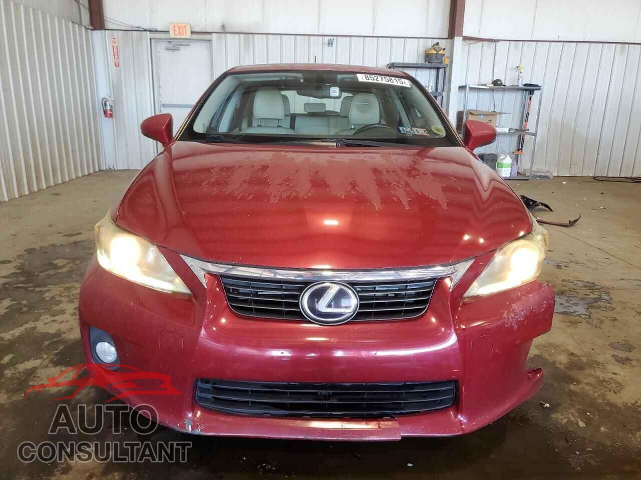 LEXUS CT 200 2012 - JTHKD5BH1C2063516