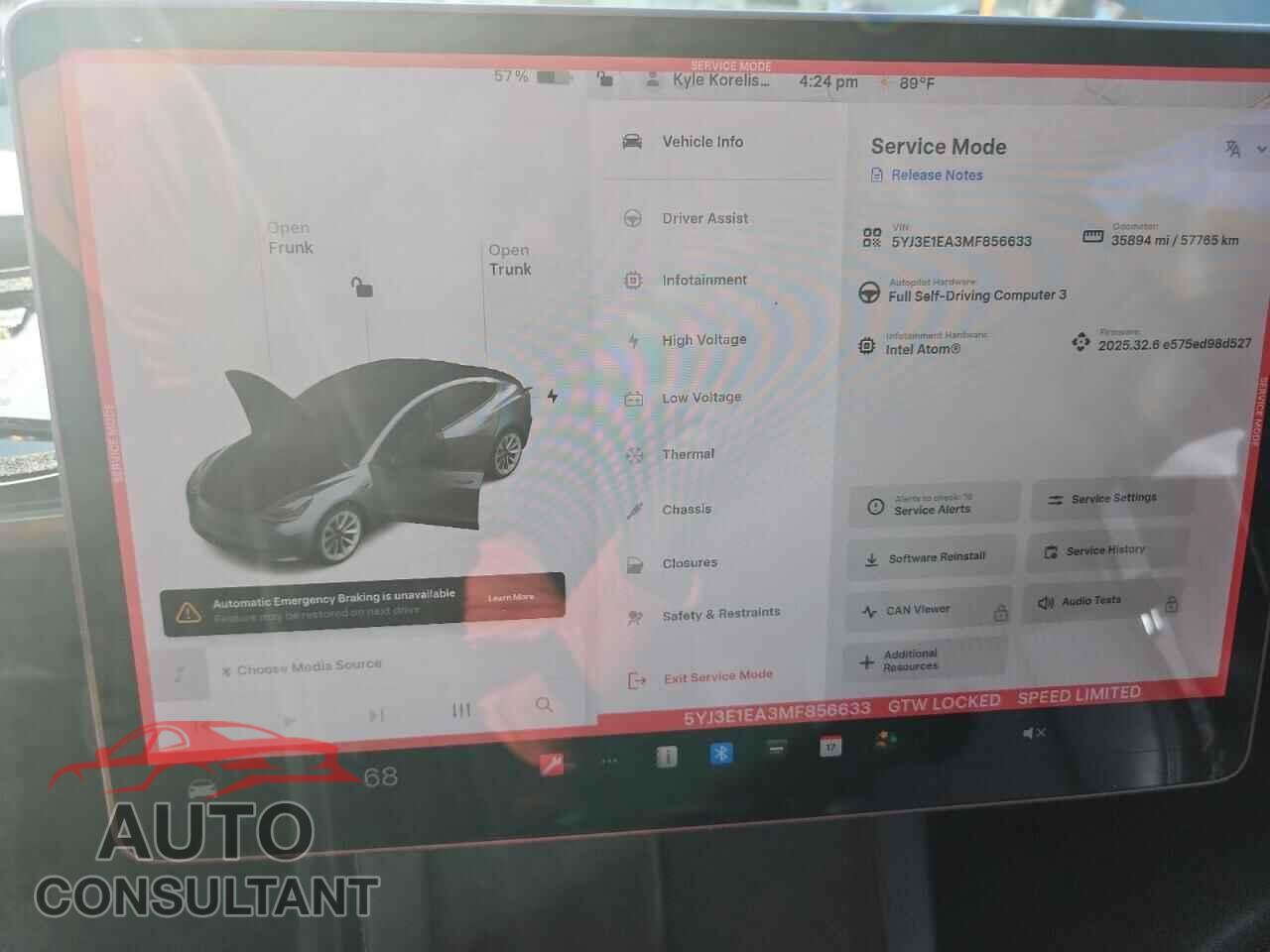 TESLA MODEL 3 2021 - 5YJ3E1EA3MF856633