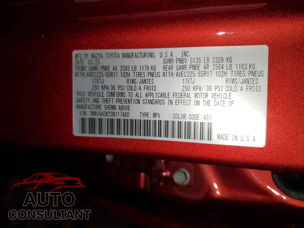 MAZDA CX-50 2025 - 7MMVAADW2SN117480