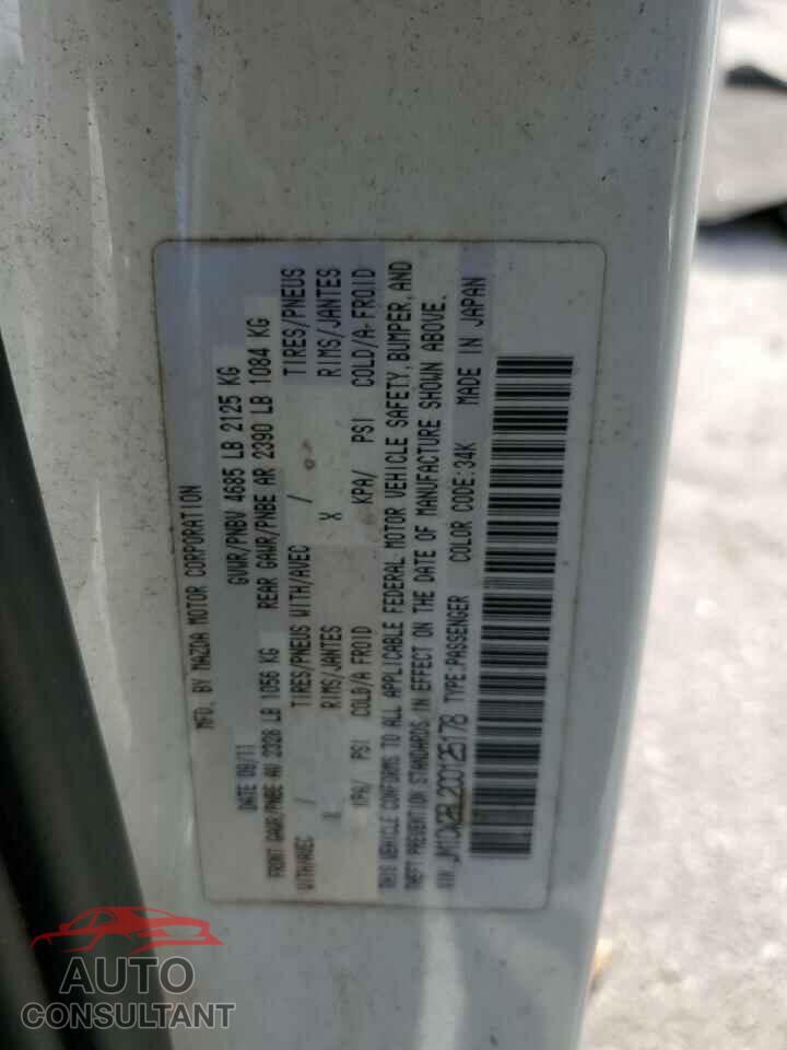 MAZDA 5 2012 - JM1CW2BL2C0125178