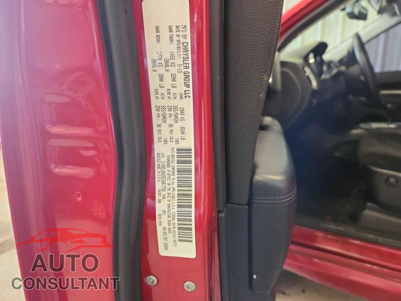 DODGE DURANGO 2013 - 1C4RDJAG9DC681759
