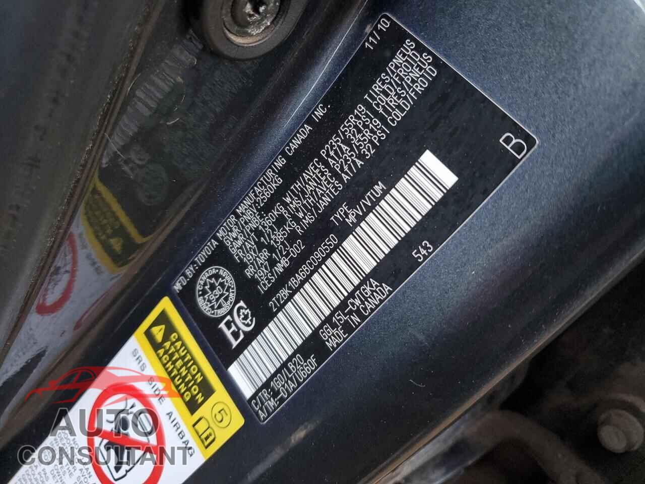 LEXUS RX350 2011 - 2T2BK1BA6BC090550