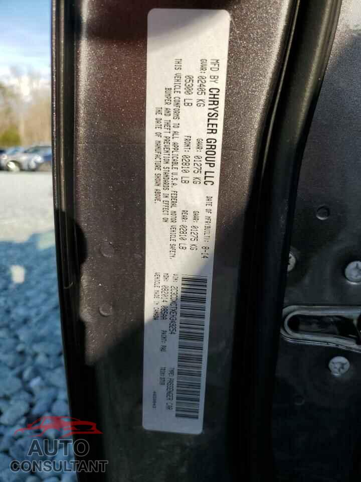 DODGE CHARGER 2014 - 2C3CDXCTXEH349254