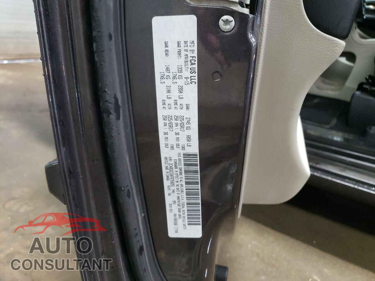 DODGE CARAVAN 2015 - 2C4RDGCGXFR750291