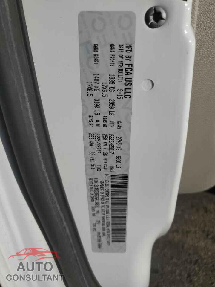 DODGE CARAVAN 2016 - 2C4RDGBG3GR134631