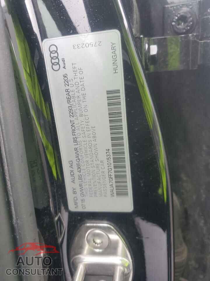 AUDI A3 2016 - WAUA7GFF7G1015374