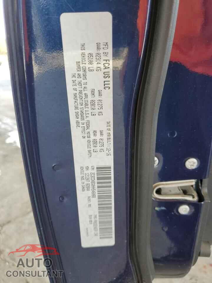DODGE CHARGER 2017 - 2C3CDXBG0HH546068