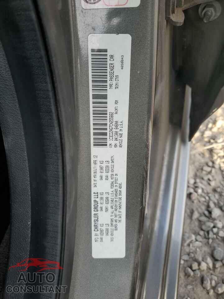 DODGE AVENGER 2012 - 1C3CDZAG7CN255662