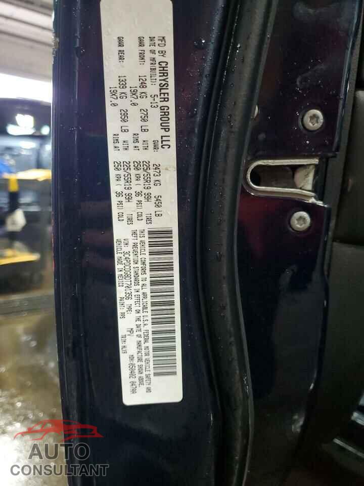 DODGE JOURNEY 2013 - 3C4PDCDG8DT701356
