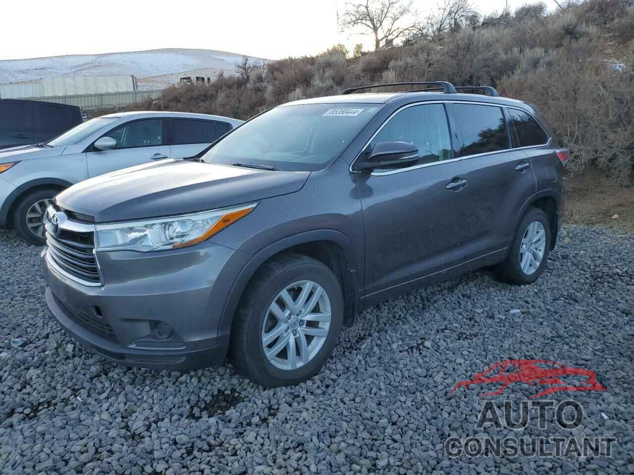 TOYOTA HIGHLANDER 2015 - 5TDBKRFH7FS170737