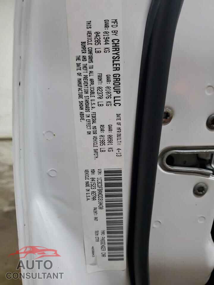 DODGE DART 2013 - 1C3CDFBAXDD310430