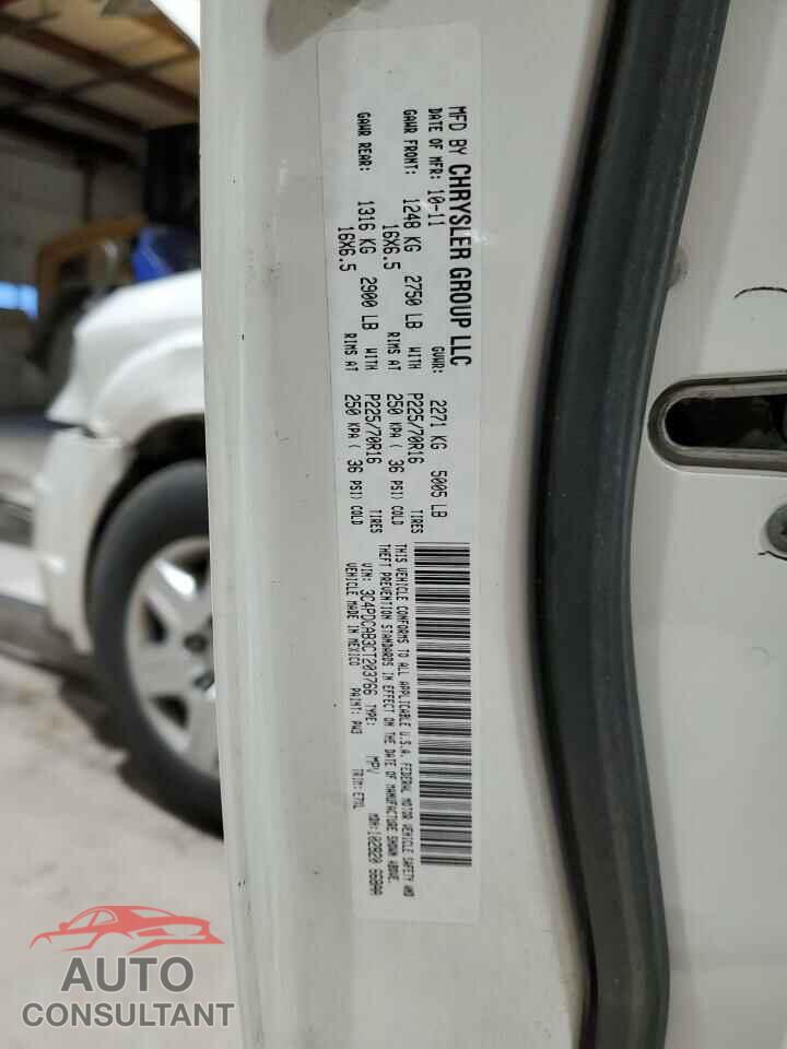 DODGE JOURNEY 2012 - 3C4PDCAB3CT203766