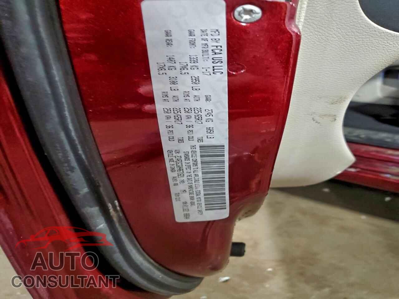DODGE CARAVAN 2017 - 2C4RDGCG0HR671621