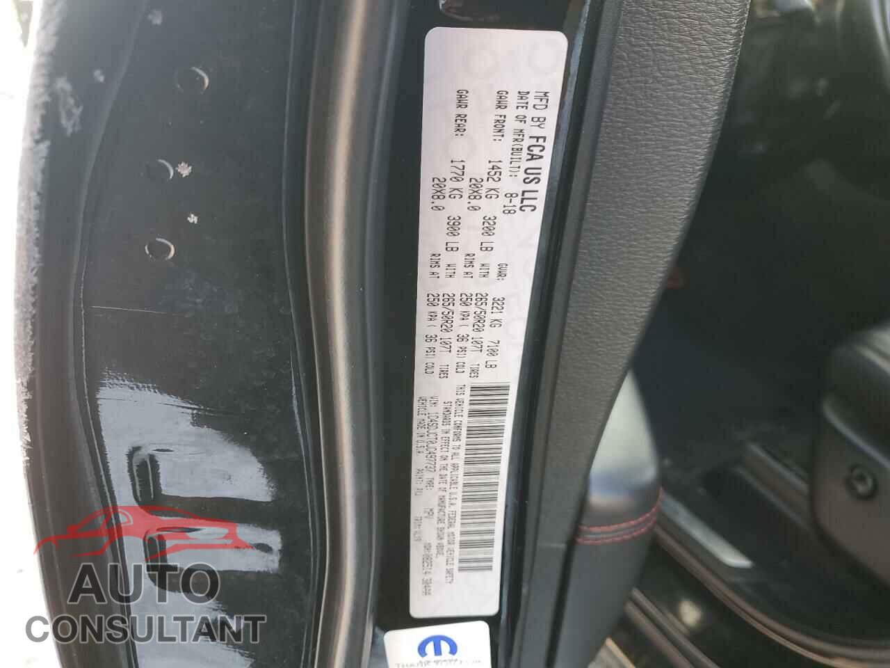 DODGE DURANGO 2018 - 1C4SDJCT0JC497737