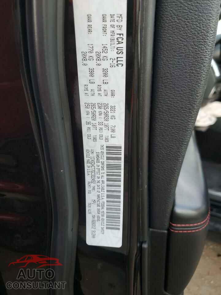 DODGE DURANGO 2016 - 1C4SDHCT7GC322452