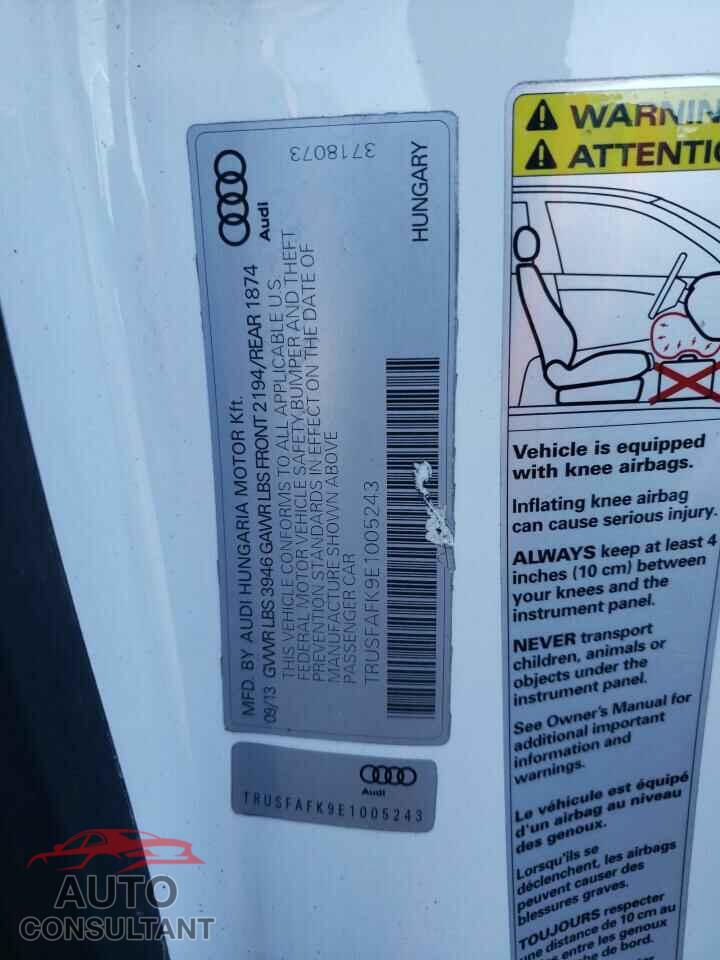 AUDI TT 2014 - TRUSFAFK9E1005243