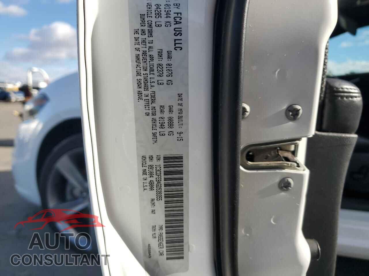 DODGE DART 2016 - 1C3CDFEB4GD539355