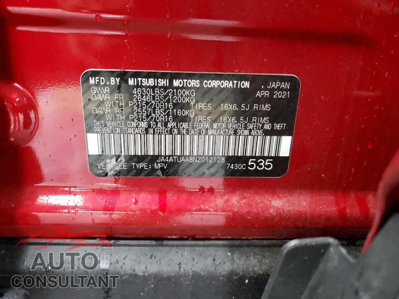 MITSUBISHI ECLIPSE 2022 - JA4ATUAA8NZ012128