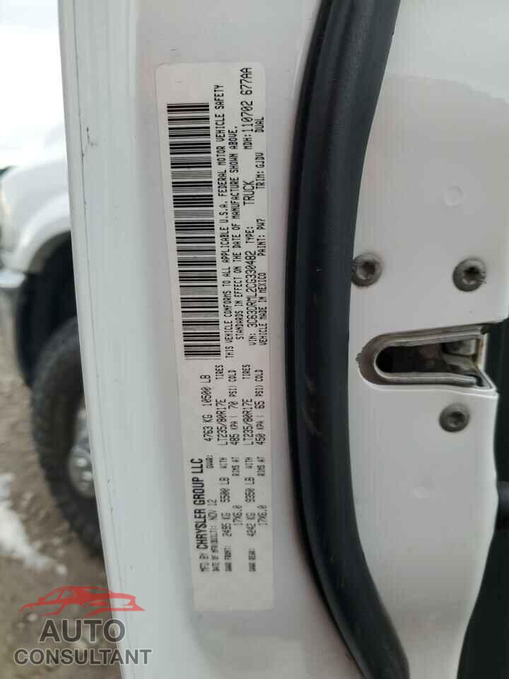 DODGE RAM 3500 2012 - 3C63DRML2CG330482