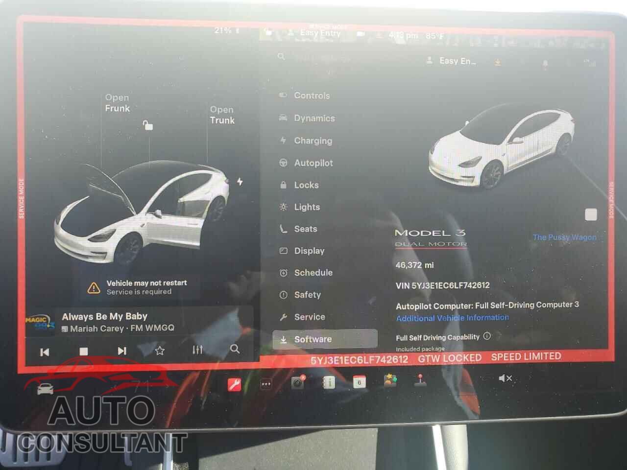 TESLA MODEL 3 2020 - 5YJ3E1EC6LF742612