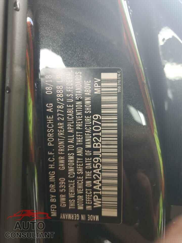PORSCHE MACAN 2018 - WP1AA2A59JLB21079