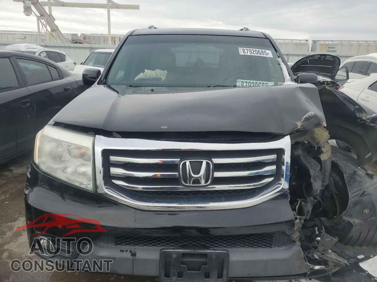 HONDA PILOT 2012 - 5FNYF3H92CB009181