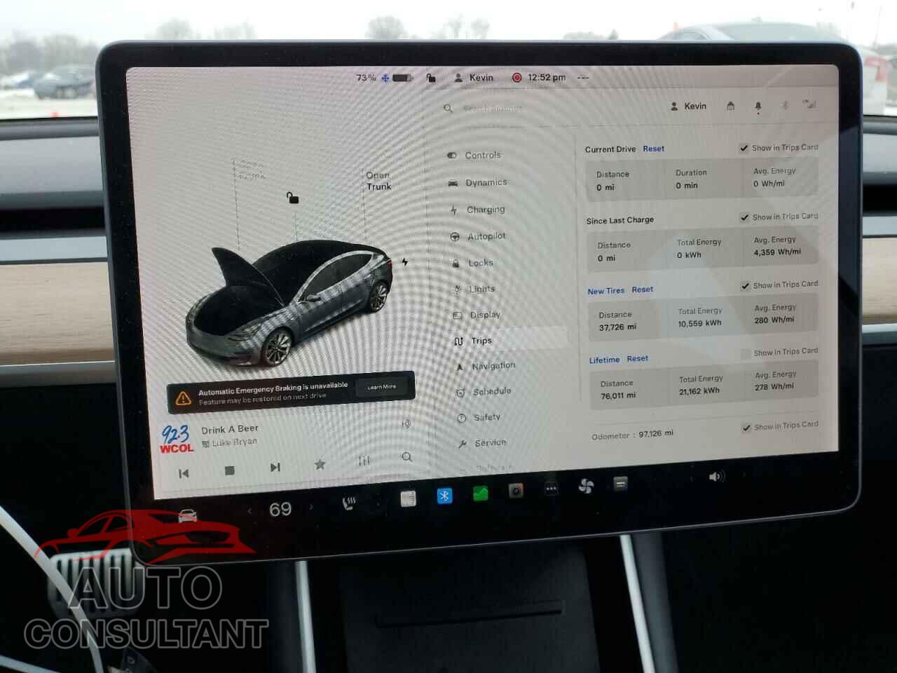 TESLA MODEL 3 2019 - 5YJ3E1EB0KF389368
