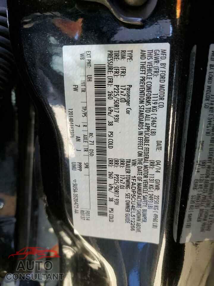 FORD CMAX 2014 - 1FADP5CU4EL512266