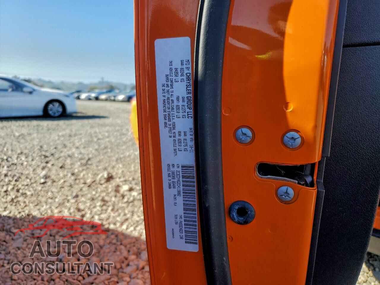 DODGE CHALLENGER 2012 - 2C3CDYAG2CH118082