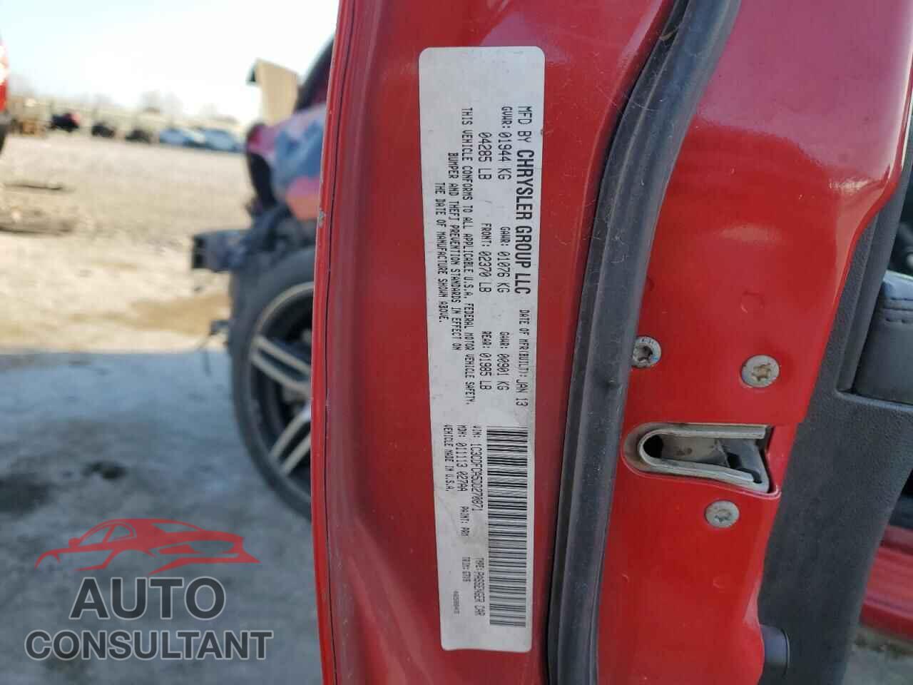 DODGE DART 2013 - 1C3CDFCA5DD270871