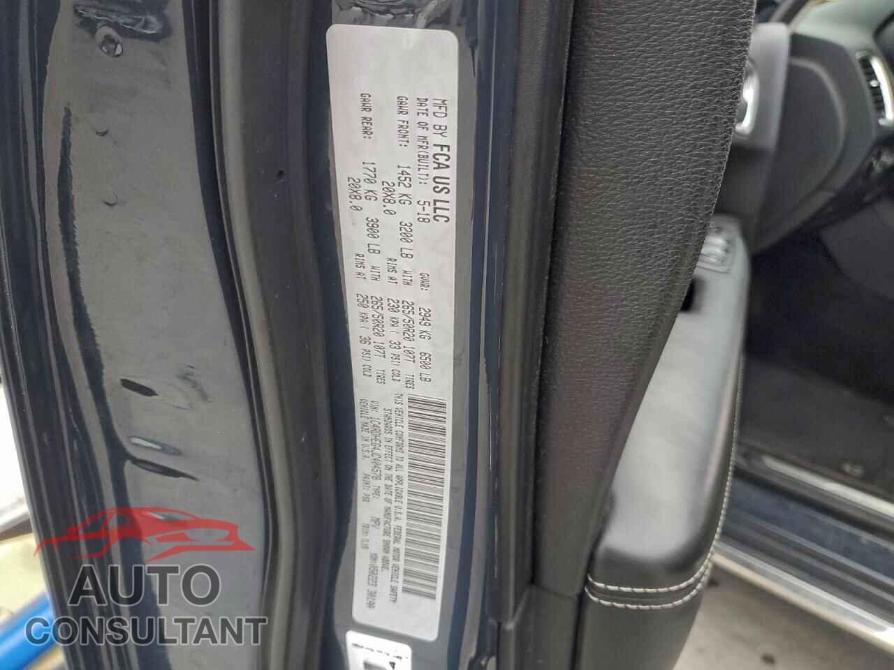 DODGE DURANGO 2018 - 1C4RDHEG4JC404578