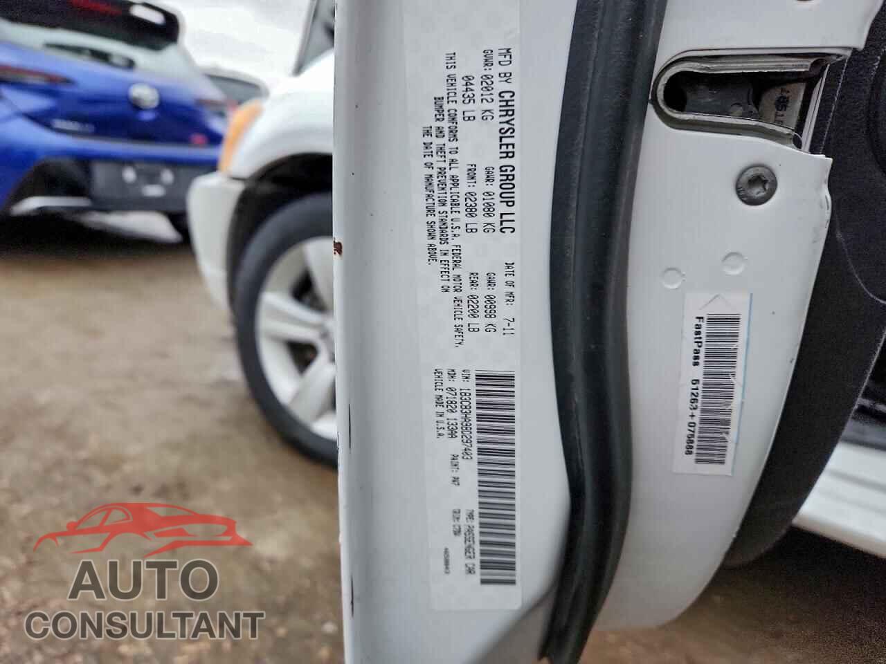 DODGE CALIBER 2011 - 1B3CB3HA9BD297403