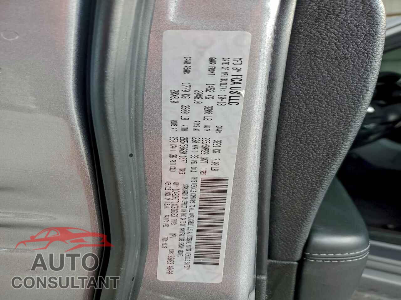 DODGE DURANGO 2019 - 1C4SDHCT1KC616163