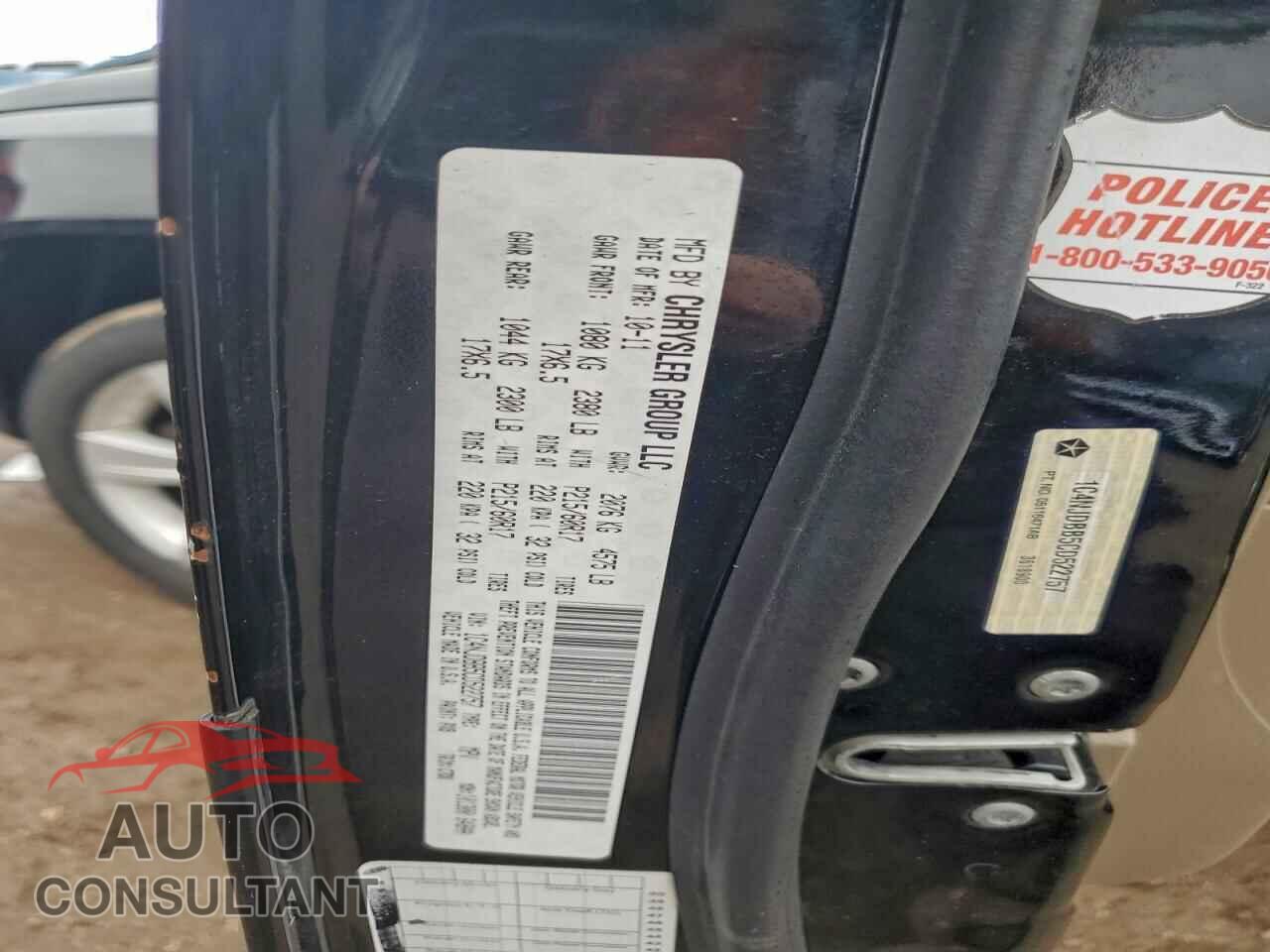 JEEP COMPASS 2012 - 1C4NJDBB5CD522757