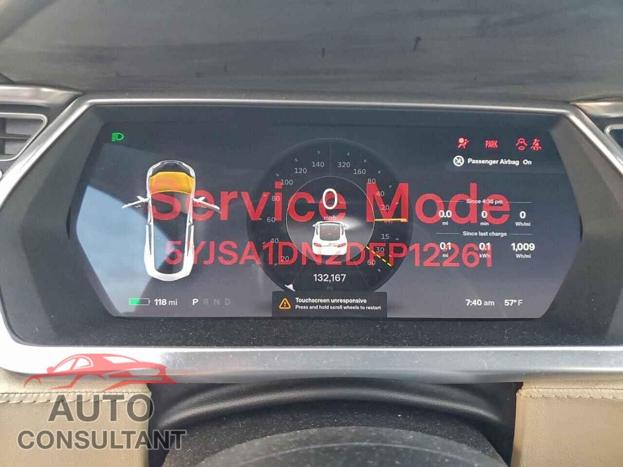 TESLA MODEL S 2013 - 5YJSA1DN2DFP12261