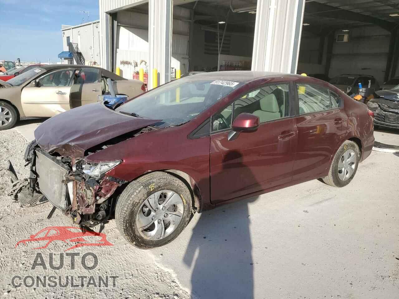 HONDA CIVIC 2013 - 2HGFB2F58DH593225