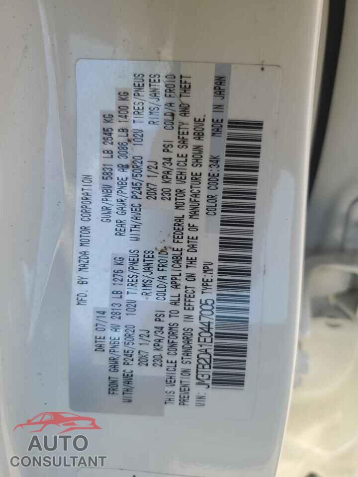 MAZDA CX-9 2014 - JM3TB2DA1E0447005